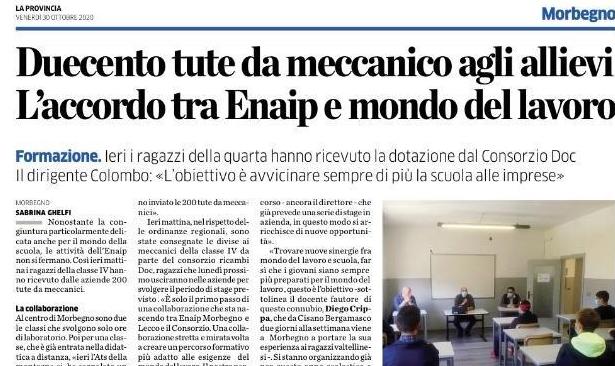 L’interesse della stampa per DOC - Enaip Morbegno